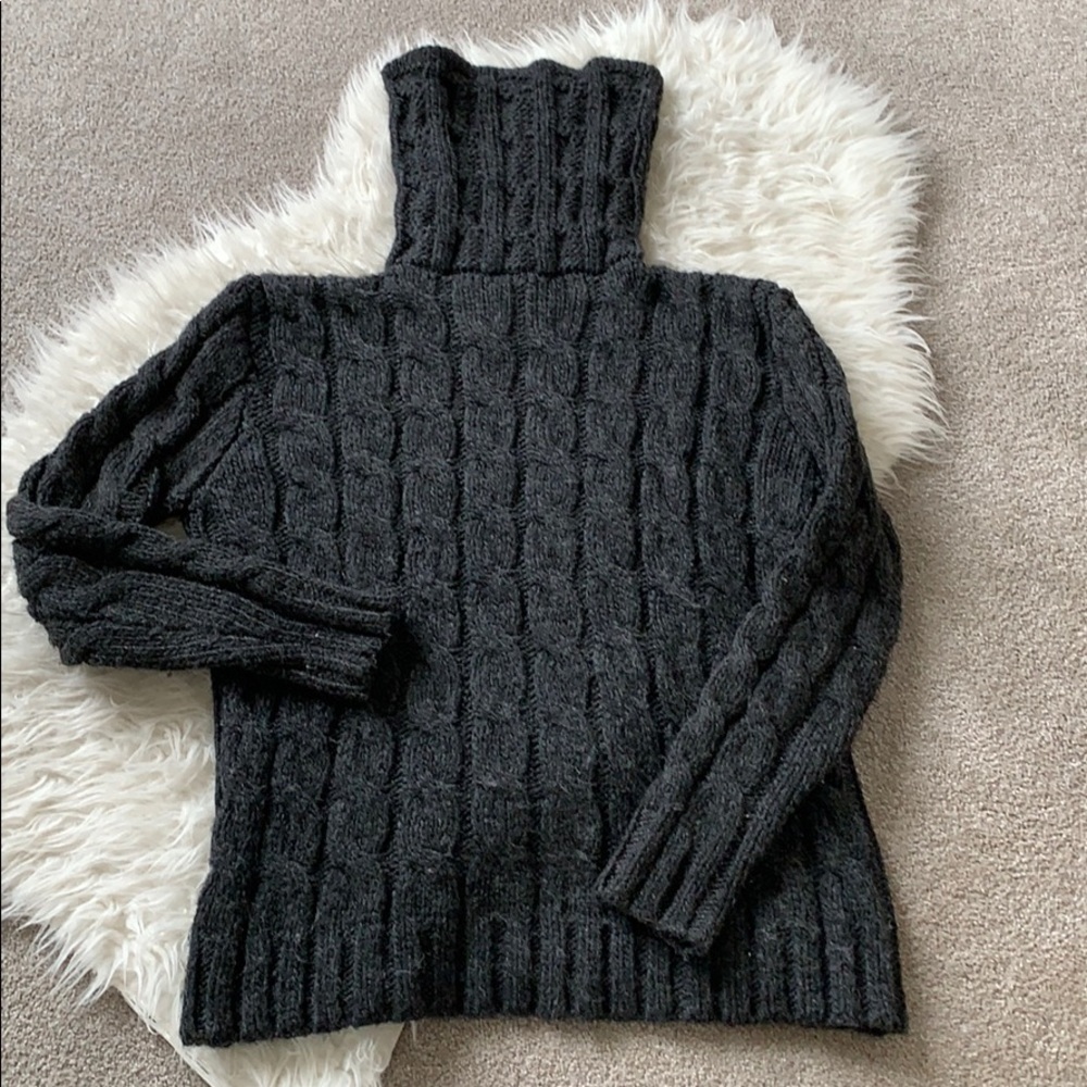 Emerson Fry cable knit turtleneck sweater
